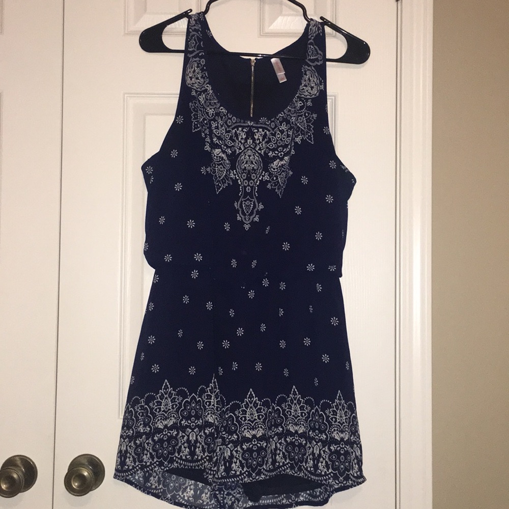 Blue Target Romper